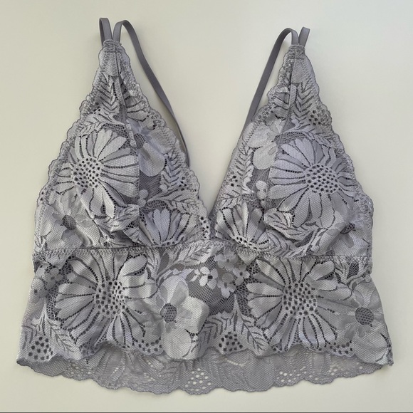 Aerie Garden Party Lace Strappy Padded Bralette - Picture 5 of 8